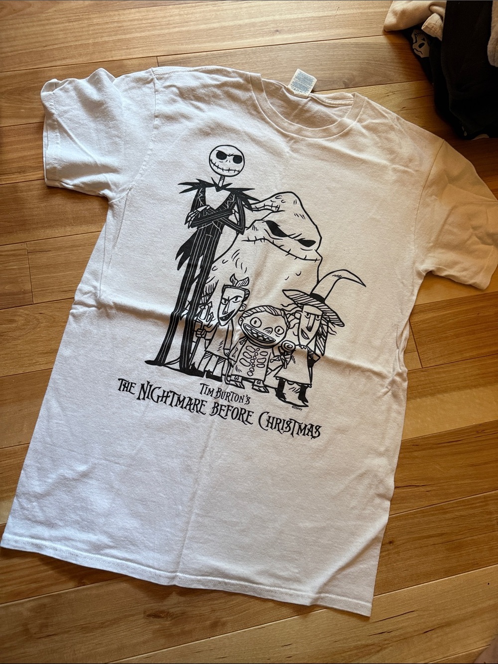 The Nightmare Before Christmas White Graphic Tee